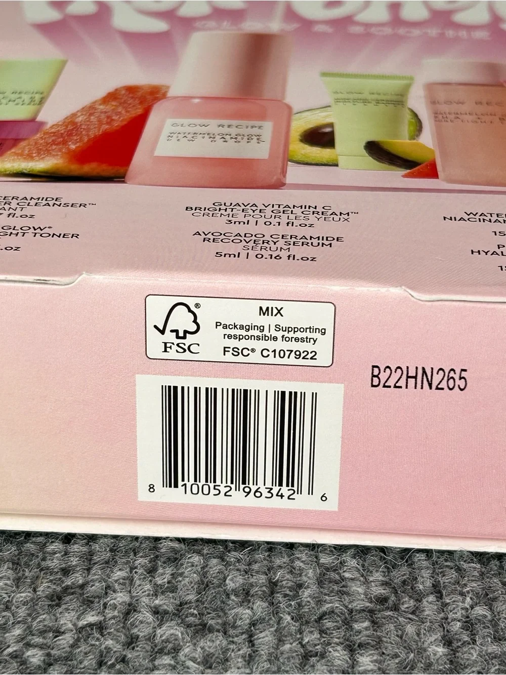 GLOW RECIPE ~ Fruit Babies ~ Glow & Soothe Bestsellers Kit NIB Skincare Travel